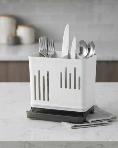 Spoon Organizer for Kitchen – Cutlery Holder and Organizer for Storing Spoons, Forks and Knives – Suitable for Kitchen Drawers | Code N Caddy