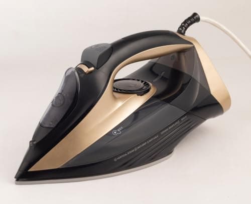 Kadous Steam Iron * Gold 3000W Ceramic Non-Stick Soleplate Textile iron