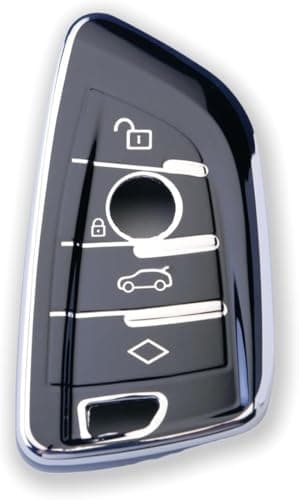 USHOP TPU Car Key Fob Cover Compatible with BM Series F15 F16 F25 F44 F45 F48 F49 F85 F86 G30 G31 M3 M4 X1 X2 X3 X4 X5 X6 Z4 Series 1/2/3/4 /5 Auto key shell