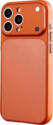 Converter Case(Compatible with iphone 13 Pro max | Premium Mag-Safe) Protective Cover Sleek Design (Compatible with iPhone 17 Pro / 17 Pro Max Series) Built-in Camera Protection (Orange) Cellular phone case