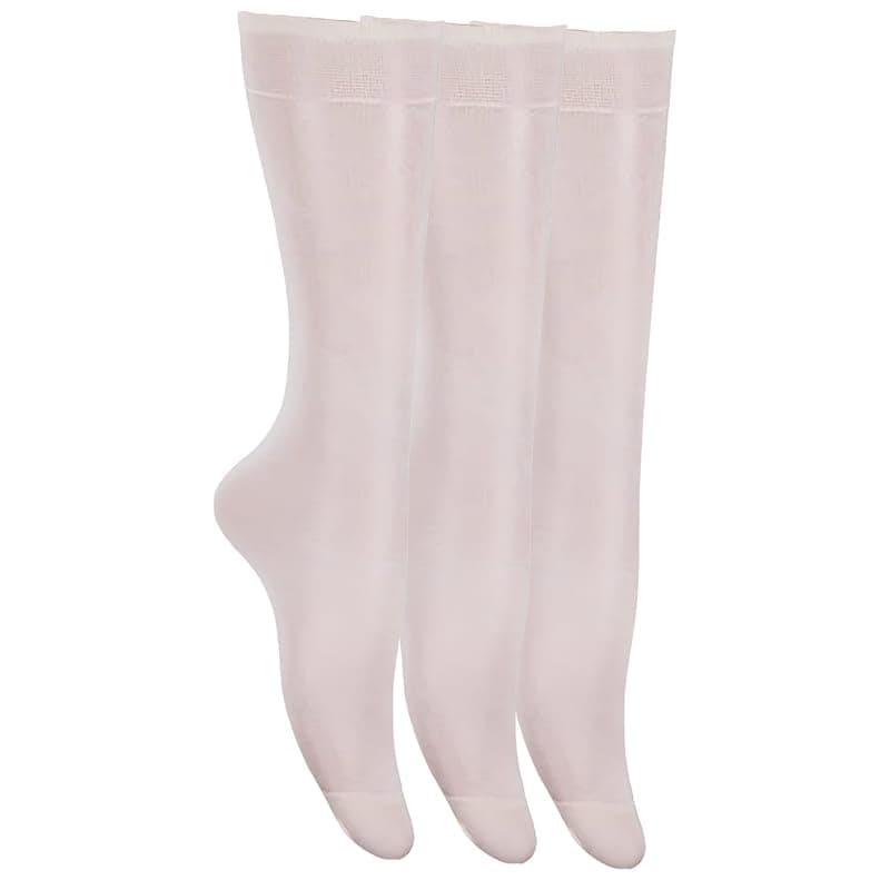 Silvy Womens Lycra Set Of 3 Pieces Knee-High Socks Lycra Set Of 3 Pieces Knee-High Socks (pack of 1) Tights