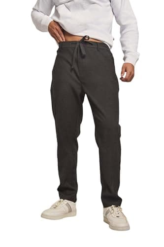 DARE Mens Fancy Micro Herringbone Pants In Grey Flannel 250-460-302-8 Pants