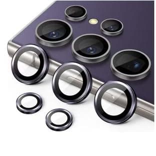 Camera Lens Protector (Compatible with Samsung S26 Ultra) Accessories, 9H Tempered Glass Screen with Individual Metal Rings for, Case Friendly, Anti-Scratch (Gray)