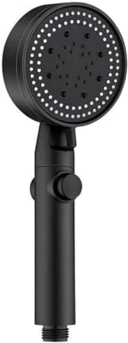 High-Pressure Turbo Shower Head - Multi-Mode, 360° Swivel, On/Off Button - Enhanced Water Flow & Conservation Showerhead