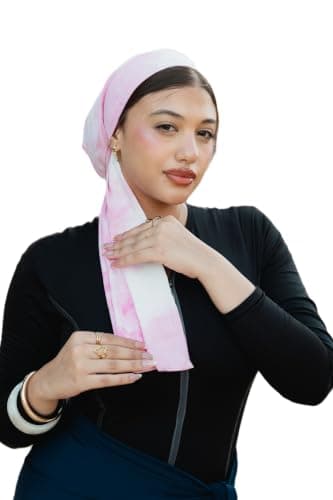 Mila Turban Tie-Dye with Tie – Women’s Easy Wear Hijab Scarf – Best Summer Choice for Effortless Style | تربون برباط تاي داي – الحجاب الأمثل في الصيف والمناسبات Apparel head neck covering