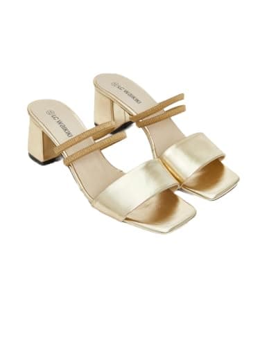 LC WAIKIKI Shiny Square Toe Women'S High Heels Sandal