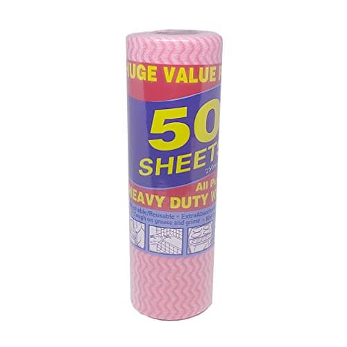 Kitchen Multi-Use Towels Roll - 50 Sheets - Red Paper towel