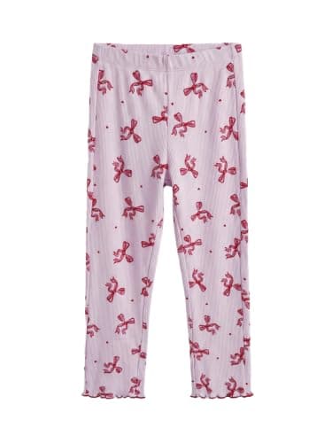 LC WAIKIKI Girl Elasticated Waist Bow Printed Girl Pyjama Bottoms