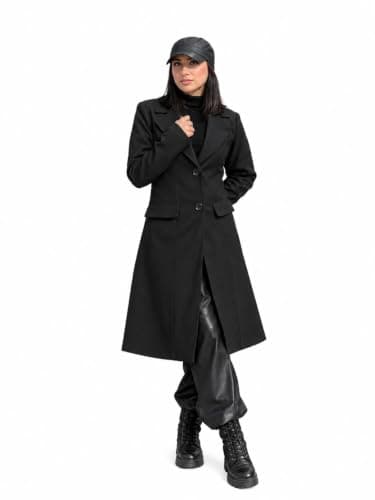 Women's Broadcloth Coat - Black | Broadcloth Fabric, Black