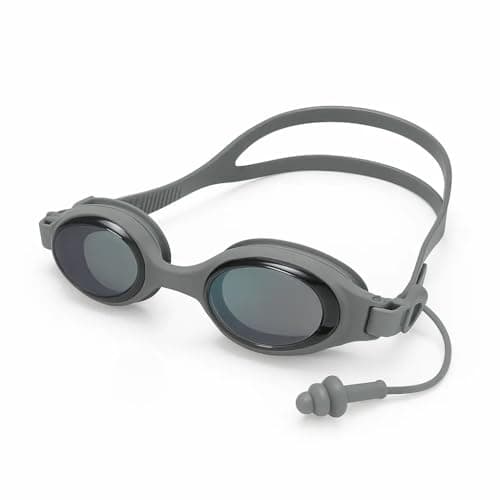 Professional Anti-Fog Swimming Goggles with UV Protection, Built-In Ear Plugs, and Adjustable Strap for Adults Safety glasses