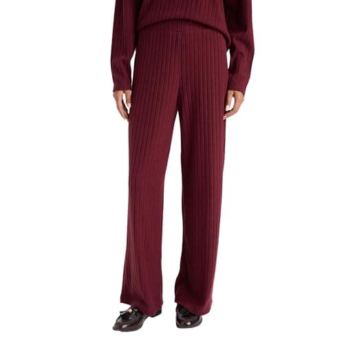 DeFacto Womens Wide Leg Knitted Bottom Trousers F1012AX Trousers (pack of 1) Pants