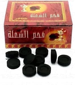 أقراص فحم الشيشة "المسك" سريعة الاشتعال، فحم الشعلة سريع الاشتعال بلمسات طويلة بدون روائح ودخان باكيت 100 قطع Solid fire fuel