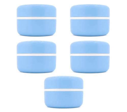 Plastic Storage Jars Sky 30ml Diameter 5cm Set of 5