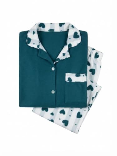 بيجامة حريمي شتوية من الموهير المبطن – مريحة للارتداء اليومي والأجواء الباردة – K Pajamas