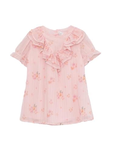 LC WAIKIKI Girl Crew Neck Short Sleeve Printed Baby Girls' Dress