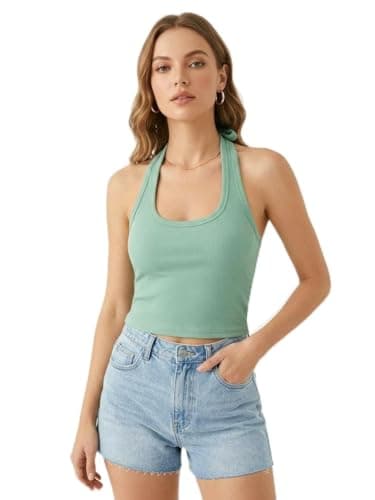 CAESAR Womens Women's Derby top with halter neck Women's Derby top with halter neck