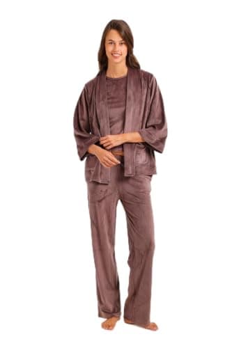 Carina Velvet 3-Piece Pyjama Pajamas