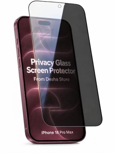 ARROWS Privacy Screen Protector for iPhone 18 Pro Max, 9H Tempered Glass, Anti-Spy, Full Coverage, Scratch Resistant, Easy Installation