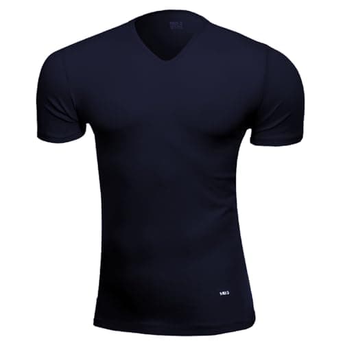 MB3 Mens Half Sleeves V-Neck Undershirt Base Layer Top (pack of 1)