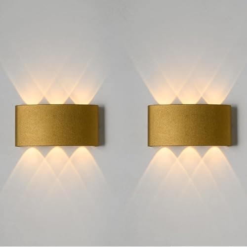 El Rawda Set of 2 Modern and Elegant Up & Down Wall Sconces, High-Quality Lighting for Living Room or Bedroom Light fixture