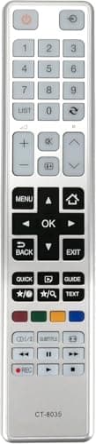 Replacement Remote Control Compatible with Toshiba TVs and Screens, Multicolor