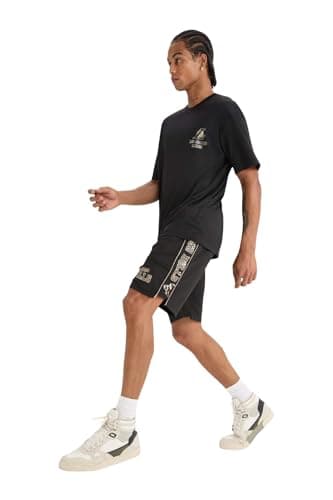DeFacto Man Fit Standart Fit Knitted Bottom Knitted Short,Black L