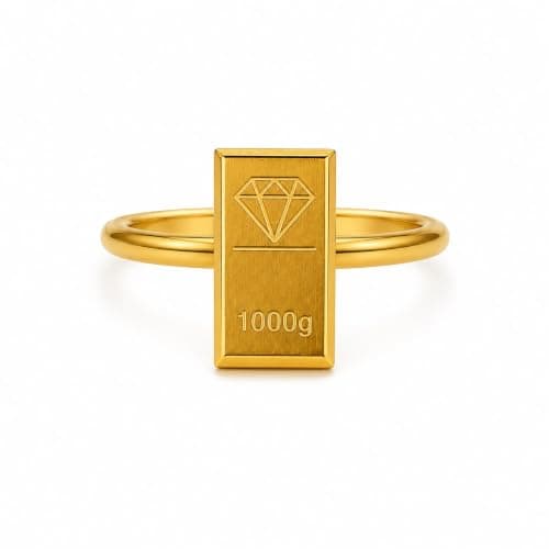 USHOP | Gold Alloy Ring Adjustable Size Luxury Fashion Design Scratch Resistant Rust Resistant Suitable for Women Unique Gift for All Occasions