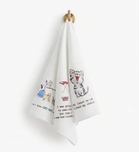 Cotton Kitchen Towels 4 Pack Table Napkins for Drying and Cleaning