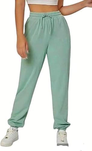 MEZA Women's Milton Jogger Pants, Slim Fit, Drawstring Waist