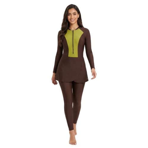 AEROBIRD Womens BURKINI FULL SET Rash Guard Set (pack of 1)