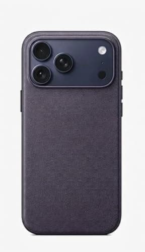 Premium Protective Case For (iPhone 17 Pro Max/iphone 18 Pro Max) Made Of Soft Leather And Flexible TPU Material With Leather Like Texture And A Frame To Protect The Camera,. (Purple) Cellular phone case