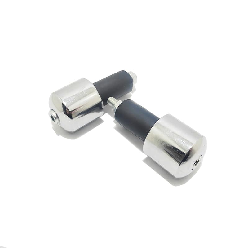 KaberTrade KaberTrade Gadon Motorcycle Motorcycle Motorcycle Metal Plated Chrome 2 Piece Hand Grip Stabilizer Anti-Vibration (2 Piece Metal Bearing Tekle Silver Code : 10126) Handlebar grip