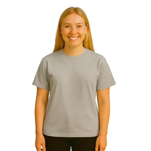 Cotton Oversized Regular T-Shirt for Women, Round Neck, Short Sleeve, Casual, Modern, 100% cotton