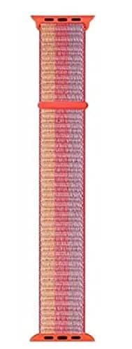 Nylon Loop Strap for Apple Watch Band 42/44mm Series 4/5/SE/6/7 (Multicolor), Unisex