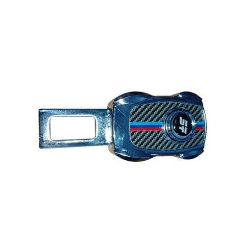 Lokyboy Car Seat Belt Clip Carbon Fiber Blue Sport Style with Colorful Stripes gt Gator Logo