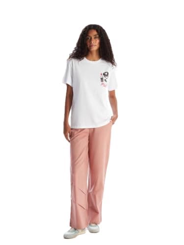 LC WAIKIKI Crew Neck Minnie Mouse Printed Women'S T Shirt, Xs - White