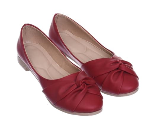 B&W womens B&W-W098-Burgundy Sneaker