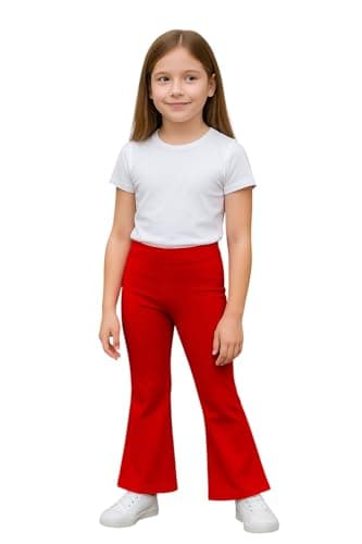 Roomba Girls Wide Leg Pants Bootcut High Waist Casual School Pants