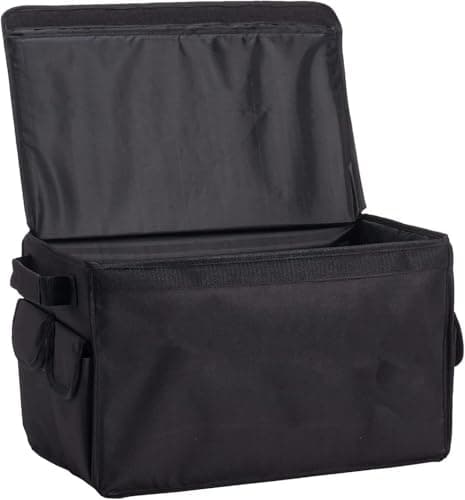 Car Trunk Organizer Storage Box Foldable with Pockets and Slots for Storing Cleaning Supplies, Emergency Gear, Groceries and Tools - (Plain) - KaberTrade