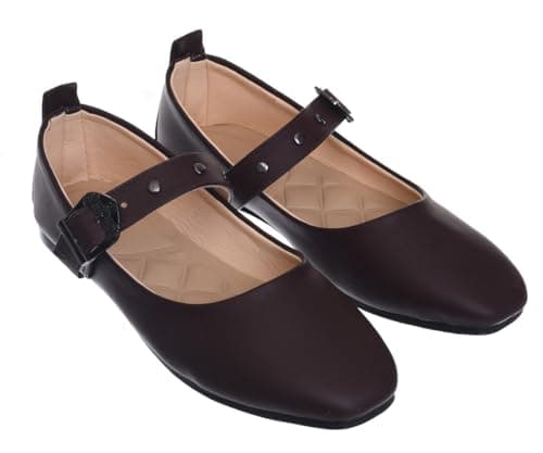 B&W womens B&W-W087-Brown Sneaker Shoes