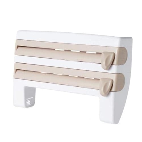 Multifunctional Wall Mounted Kitchen Cling Film Cutter Paper Towel Holder Kitchen Tool