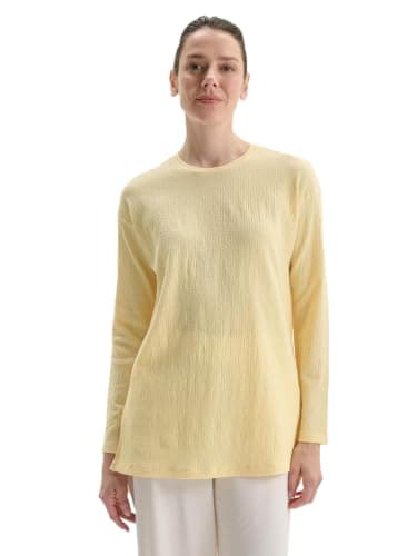 LC WAIKIKI Woman Crew Neck Textured Women's T-Shirt