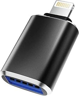 Sonix Tech Lightning to USB 3.0 Female OTG Data Sync Adapter for iPhone and iPad, Black Electronic adapter