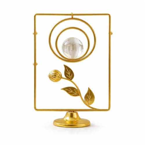 Home Care E-650 Gold Crystal Decor Luxury Illuminated Decorative Piece with Sparkling Gold Crystal Design