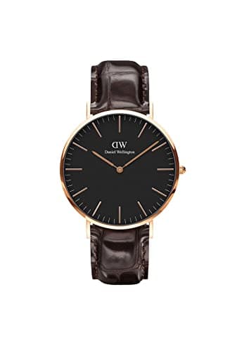 Daniel Wellington Watch Classic For Men York Rose Gold Black Dial