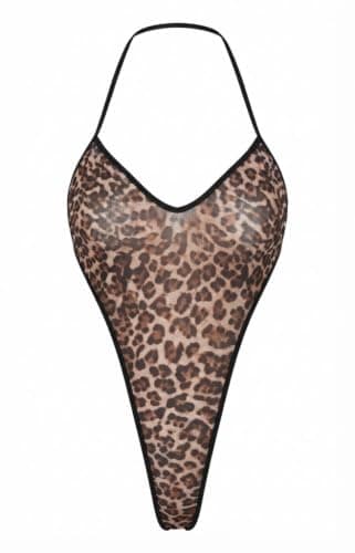 Tiger Tulle Jumpsuit For Women - One Size Fits Up To 80 Kg HN 9064 Bra underwear set