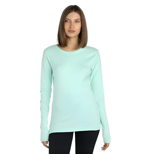 Dahab Womens Long Sleeves Undershirt Round Neck Base Layer Top