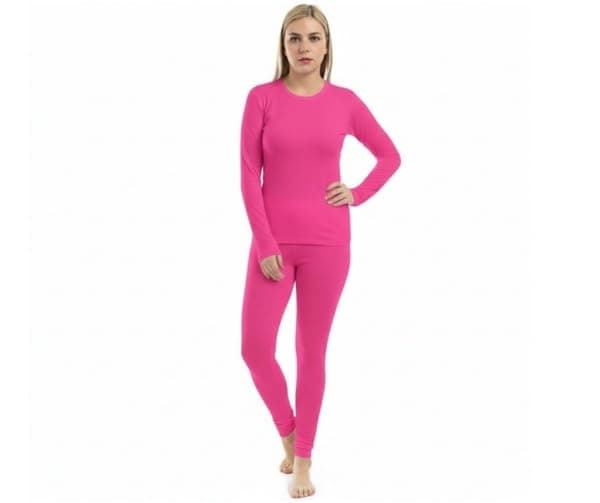 Cottonil Girls Cottonil Interlock thermal (Inner fluff) set for men Cottonil Interlock thermal (Inner fluff) set for Women (pack of 1) Base layer apparel set