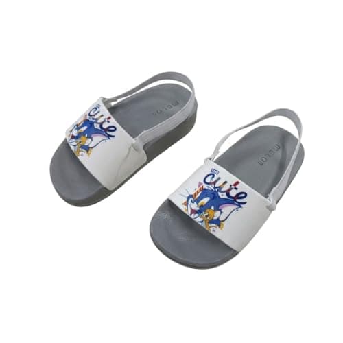 N ان Girls Tom And Jerry Printed Backstrap Slide Sandals