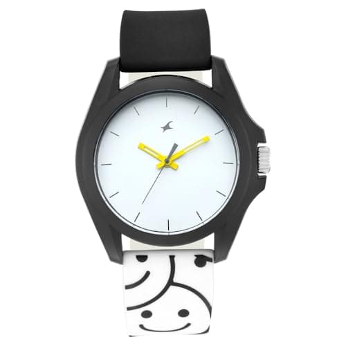 Fastrack Watch Unisex , Quartz Movement, Analog Display, Multicolor Silicone Strap-68011PP05